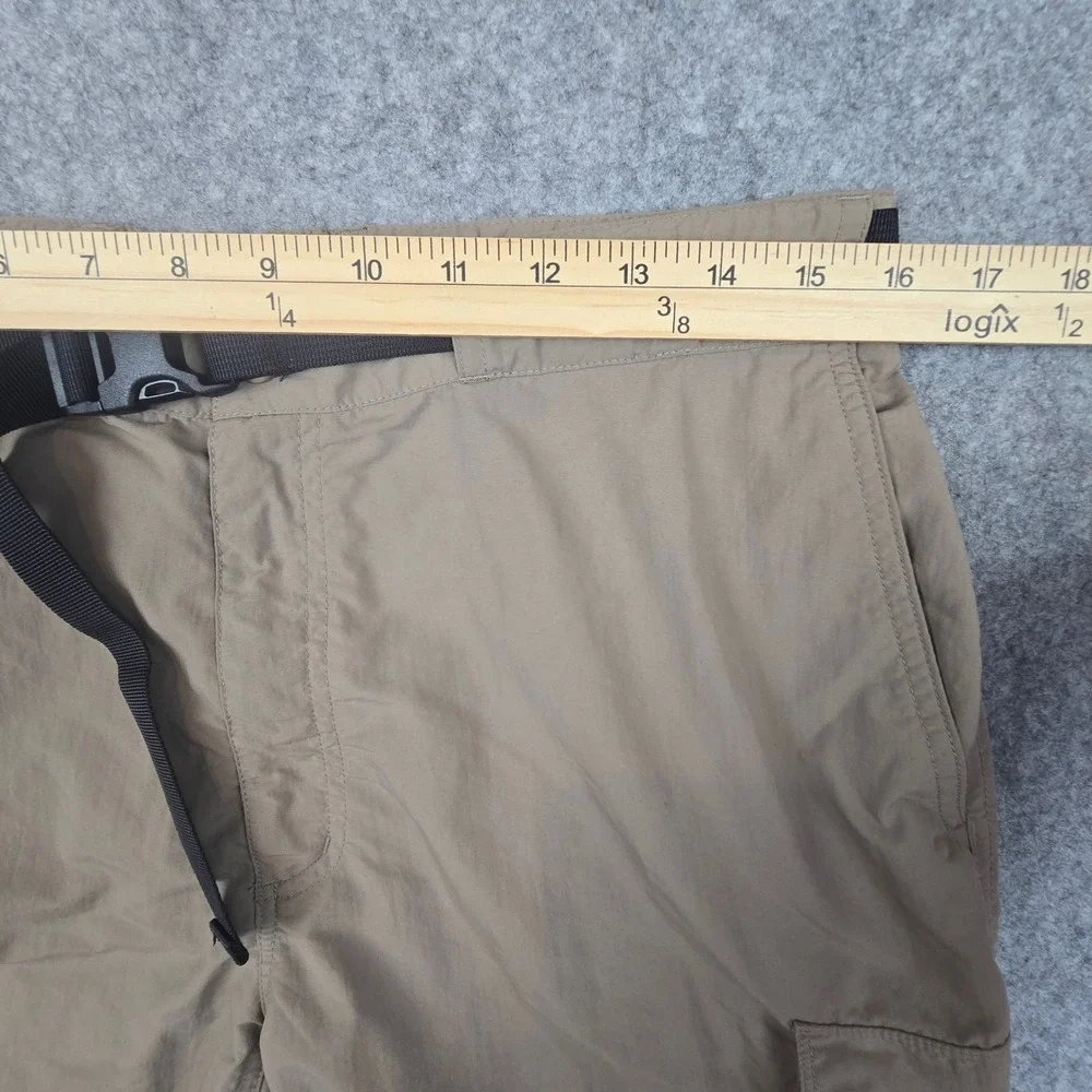 EMS Cargo Shorts Mens 36 Tan Regular Fit Nylon Hiking Utility Belted S18M0857